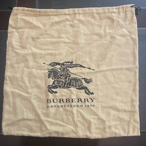 A brand new Burberry dust bag in medium size.